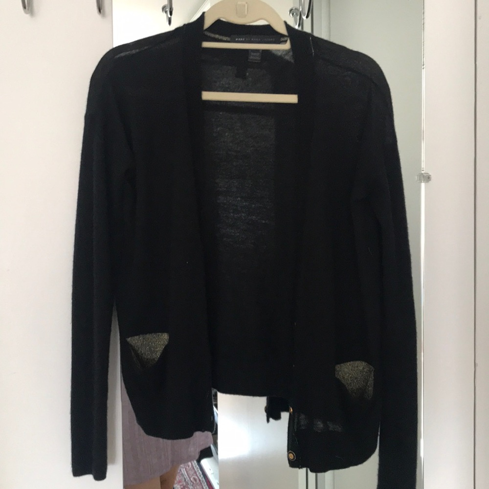 Marc by Marc Jacobs black and gold cardigan